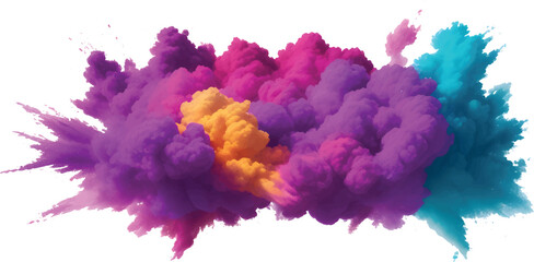 An abstract watercolor background design with colorful ink splashes on grunge paper makes a vivid artistic illustration or wallpaper pattern