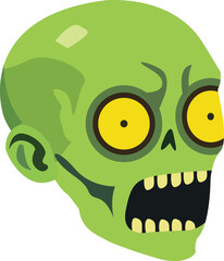 zombie head,