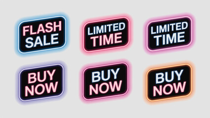 Dynamic neon sale signs ignite impulse buys with urgent calls to action