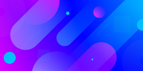 Abstract colorful gradient blue and purple background. Dynamic shapes pattern color banner concept.