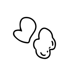 outline astract doodles. Minimalist Artistic Birds Flight Path with Curvy Lines and a Ball