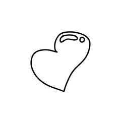outline astract doodles. Minimalist Artistic Birds Flight Path with Curvy Lines and a Ball