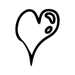 Outline black popular sign. astract doodles element design collection