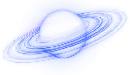 Saturn png sticker, planet surface, transparent background  © Iryna