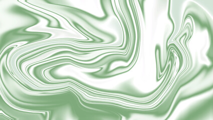 Pale sage green and white marbled abstract background with smooth liquid texture and sleek modern fluid design