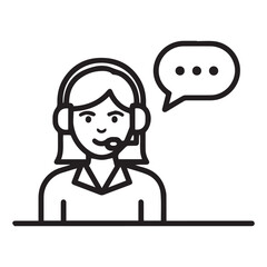 Friendly Customer Support Agent Ready to Assist Help Desk Operator Service Online Assistant Call Center Communication