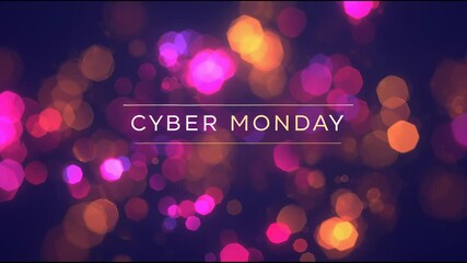 Celebrating Cyber Monday with vibrant colors and exciting discounts for online shoppers