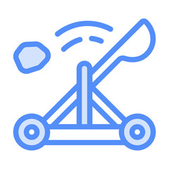 throwing weapon icon with lineal color style