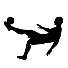 Silhouette football player's