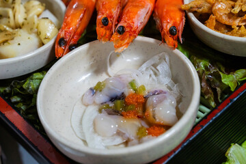 marinated octopus with other seafood