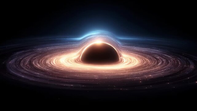 Cosmic Black Hole Engulfing Galaxy Spectacle