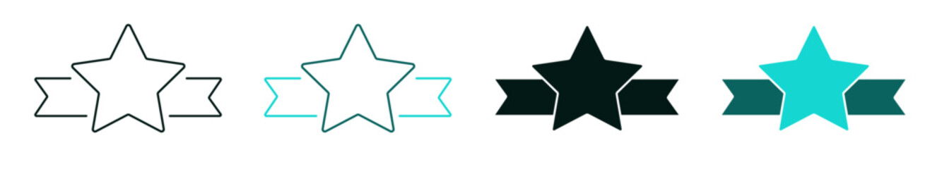 Brand Identity icon set. Marketing, Business, or Technology concept. Line, solid color or black symbol for web and UI. Editable vector stroke illustration. Perfect for apps and digital platforms.