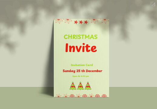 Christmas Party Invitation Card