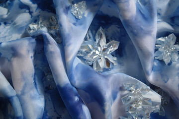 Sunset Ombre: Vibrant Gradient Dyed Silk for Dynamic Visual Shows on Wide-Screen Displays