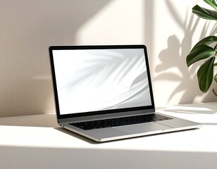 Modern Laptop on Neutral Background &ndash; Minimalist Product Shot