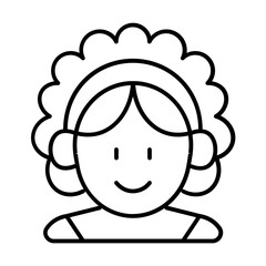 thanksgiving icon with thin style