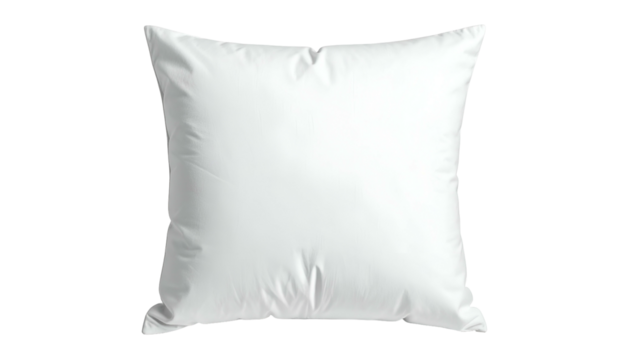 Soft white square pillow for comfortable relaxation and home decor.