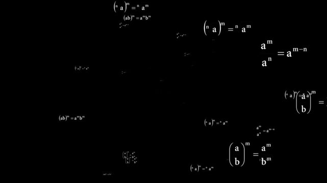 Educational Motion Graphics Background &ndash; Scientific Symbols, Mathematical Patterns, Calculation, and Research Elements for School, College, University, and Academic Video Content