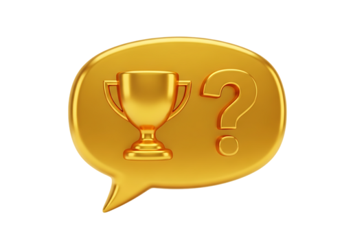 gold trophy cup isolated