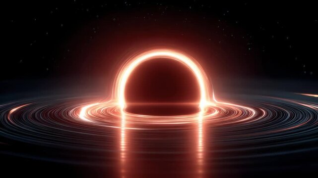 Black Hole Horizon Simulation Exploring Cosmic Mysteries