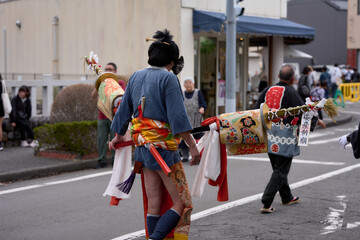 島田大祭で練り歩く大奴