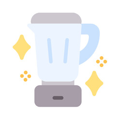 new blender icon with flat style