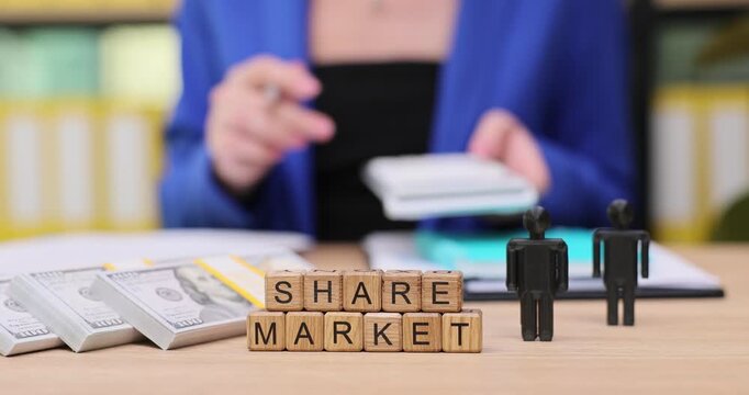 Understanding the stock market through calculated analysis and careful planning in a vibrant office setting