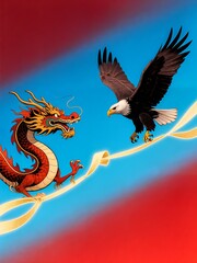 Dragon and Eagle: Cultural Symbol Contrast