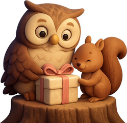 숲속친구들의선물나눔