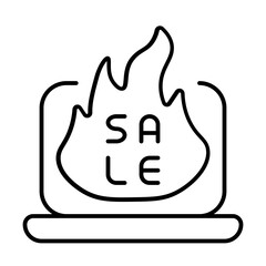 hot sale icon with thin style