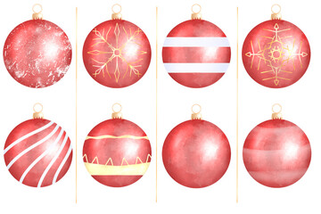 red christmas balls