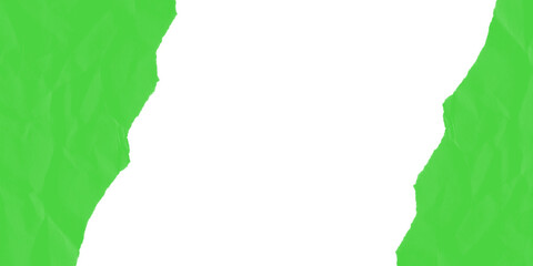 Abstract Green Ripped Paper Texture Background Design Grunge Effect Torn Edges Minimalist Art Black Void Graphic Element