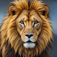 Naklejka premium head of lion