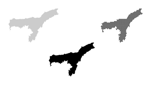 Explore Assam India: A Detailed Map for Travel, Business, and Education Projects, Highlighting Key Regions and Geographical Features