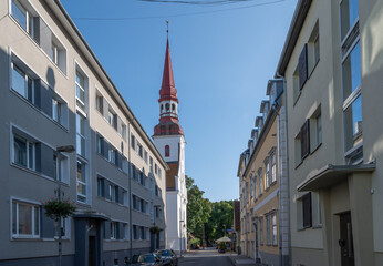 Street view in estonia, city p&auml;rnu