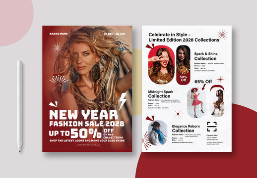 New Year Fashion Collection Flyer