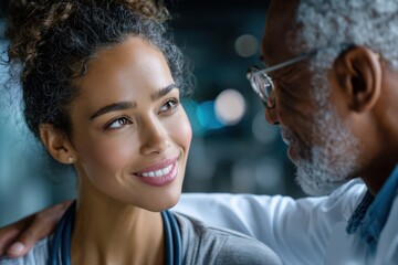 Doctor and Patient Sharing a Warm Moment of Hope