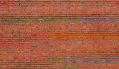background with old red bricks wall texture 	
