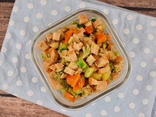 햄 채소볶음, 요리, 식사