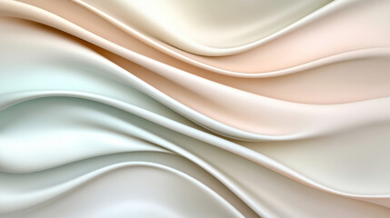 Obraz premium Smooth pastel wave pattern creates calming and elegant abstract design