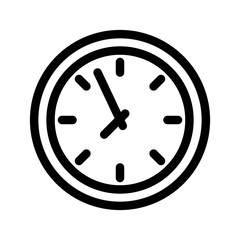 Clock Icon Vector Symbol Design Illustration