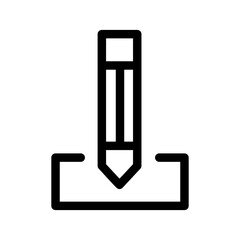 Write Icon Vector Symbol Design Illustration
