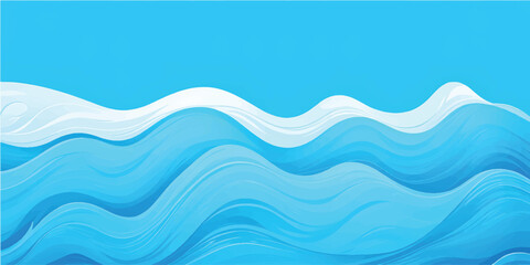Abstract blue wave pattern background design with a seamless watery texture for a modern ocean backdrop illustration
