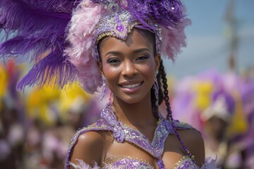 Carnival Dominican Republic. Colorful Costumes and Joyful Performances in Traditional Cultural Festivity