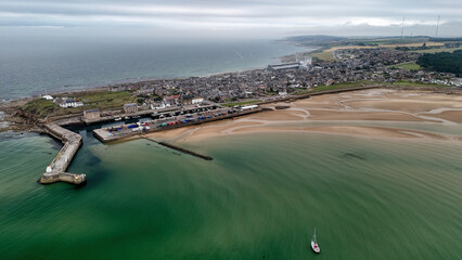 burghead drone shot