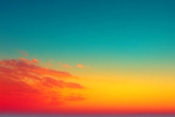 Blue orange gradient sky background for design