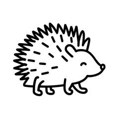 Obraz premium Spiky Forest Animal Porcupine Icon 