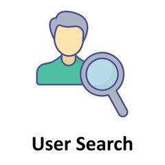 User Search Vector Icon which can easily modify or edit