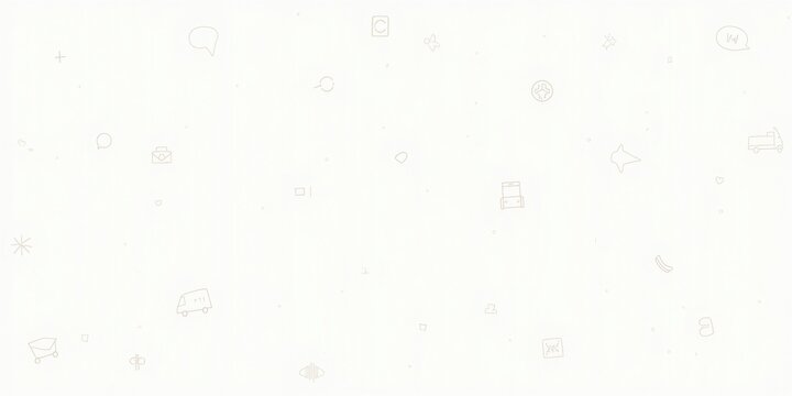 Discover charming minimalist icons representing business, communication, and delivery services on a clean, modern canvas.