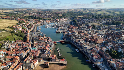 Obraz premium drone shot of Whitby